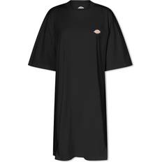 Dickies Dam - Svarta T-shirts Dickies – Mapleton – Svart t-shirtklänning med liten logga-Svart/a