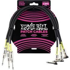 Ernie Ball 1.5 Straight Angle Patch Cable 3-Pack