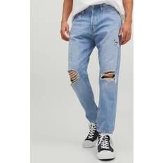 Jack & Jones Dam - W36 Jeans Jack & Jones Jjifrank Jjoriginal Cropped Mf 083 Sn Vida Jeans Blå