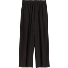 H&M Dam - W30 Byxor & Shorts H&M 7/8 Length Slip-On Trousers - Black