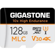 Gigastone [10x High Endurance] Industrial 128GB MLC Micro SD Card, 4K Video Recording, Security Cam, Dash Cam, Surveillance Compatible 100MB/s, U3