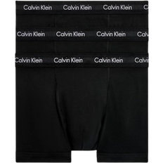 Calvin Klein Svarta Kalsonger Calvin Klein Cotton Stretch Trunks 3-pack - Black Wb