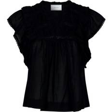 34 - Dam Överdelar Neo Noir Jayla S Voile Top - Black