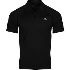 Lacoste Polyester Pikétröjor Lacoste Men's SPORT Breathable Abrasion-Resistant Interlock Polo Shirt - Black