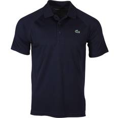 Lacoste Polyester Pikétröjor Lacoste Men's SPORT Breathable Abrasion-Resistant Interlock Polo Shirt - Navy Blue