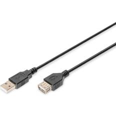 Digitus USB-kabel Kablar Digitus USB A - USB A M-F 2.0 3m