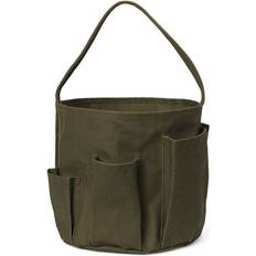 Gröna Bucketväskor Ferm Living Bark Garden Bucket Bag Hink Olive H28 x Ø27 cm