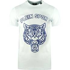 Philipp Plein Sport Stencil Tiger Logo White T-Shirt