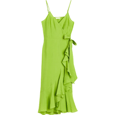 H&M Dam - W28 Kläder H&M Wrap Dress With Ruffles - Green