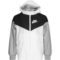 Vindjackor Nike Boy's Sportswear Windrunner - White/Black/Wolf Grey/White (850443-102)
