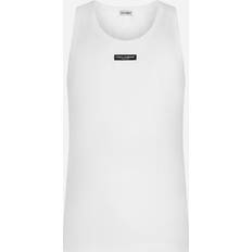 Dolce & Gabbana T-shirts & Linnen Dolce & Gabbana Two-way stretch cotton tank top with logo label