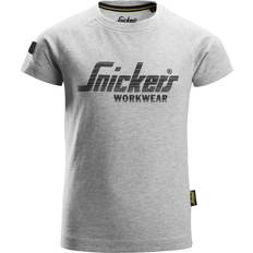Snickers logo T-shirt till barn, Ljusgrå fläckig