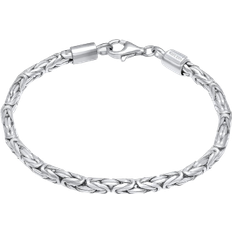 Kuzzoi Men's King's Chain Bracelet - Silver
