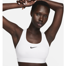 Nike BH:ar Nike Swoosh Support Bra White/Stone Mauve/Black