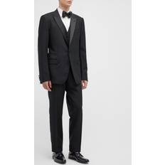 Dolce & Gabbana Kavajer Dolce & Gabbana Three-piece wool and silk-blend tuxedo black