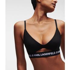 Karl Lagerfeld Dam BH:ar Karl Lagerfeld Logo Peephole Bra, Woman, Black