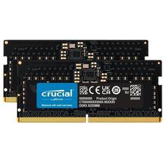 16 GB - SO-DIMM DDR5 - Svarta RAM minnen Crucial SO-DIMM Black 5600MHz 2x8GB ECC (CT2K8G56C46S5)
