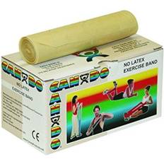 Cando Tränings- & Gummiband Cando 10-5610 Tan Latex-Free Exercise XX-Light Resistance, 6 yd Length