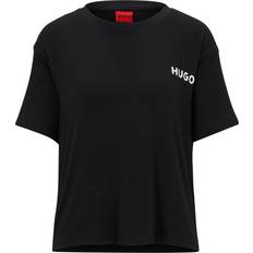 Hugo Boss Dam T-shirts HUGO BOSS Kvinnors Unite Pyjama_T_Shirt, Black1, M, Black1