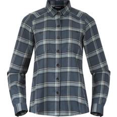 Bergans Dam Kläder Bergans Tovdal W Shirt - Orion Blue/Misty Forest Check