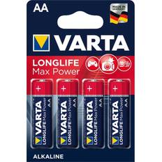 Varta Batterier - Engångsbatterier Batterier & Laddbart Varta Longlife Max Power AA 4-pack