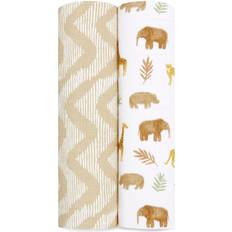 Aden + Anais Babyfiltar Aden + Anais & Essentials Cotton Muslin 2 Pack Swaddle Blanket