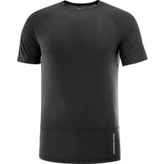 Herr - Polyamid T-shirts Salomon Men's Cross Run SS Tee, XL, Deep Black