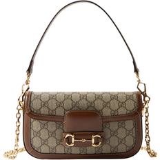 Gucci Horsebit 1955 Shoulder Bag - Beige/Ebony