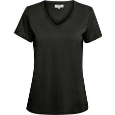 Cream Women's Naia T-Shirt - Pitch Black