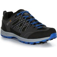 Regatta Herr Sportskor Regatta Men's Mens Samaris Low II Waterproof Seam Sealed Walking Shoes Dkgrey/Blue
