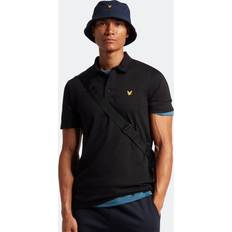 Lyle & Scott Herr - Polyester T-shirts & Linnen Lyle & Scott Piké Herr Jet Svart