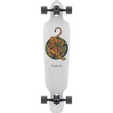 Landyachtz Skateboards Landyachtz Battle Axe Komplett Longboard Paper Tiger Vit/Gul/Grön