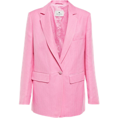 Etro Dam Kläder Etro Tailored Linen and Silk Jacket - Pink