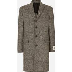 Dolce & Gabbana Kappor & Rockar Dolce & Gabbana Single-breasted melange diagonal-weave wool coat