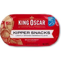 King Oscar Kipper Snacks Lightly Smoked Herring Fillets 3.54