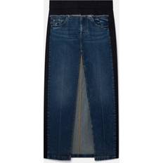 Stella McCartney Twill Panelled Denim Maxi Skirt, Woman, Vintage Wash