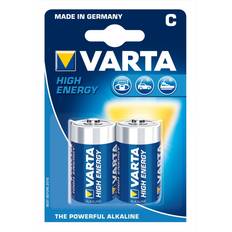 Varta Alkalisk - Batterier - Engångsbatterier Batterier & Laddbart Varta High Energy C 2-pack