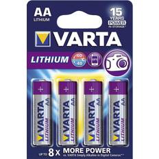 Batterier - Lithium Batterier & Laddbart Varta Lithium AA 4-pack