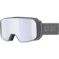 Uvex Saga Take Off Ski Goggles - Rhino Matt Mirror Silver/Laser Gold Lite/Clear