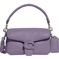 Coach Pillow Tabby Leather Shoulder Bag - Silver/Light Violet