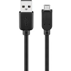 Skärmad - USB-kabel Kablar Goobay USB A - USB Micro B 2.0 M-M 3m