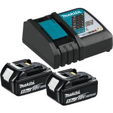 Makita Batterier - Li-ion Batterier & Laddbart Makita 2xBL1850B + DC18RC