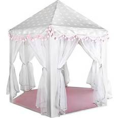 Iso Trade Tent for children grey-pink Kruzzel