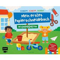 Djur Aktivitetsböcker Schnipp, schnipp, hurra! Mein erstes Papierschneidebuch Im Kindergarten