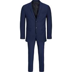 42 - Herr Kostymer Jack & Jones Solaris Super Slim Fit Suit - Blue/Medieval Blue