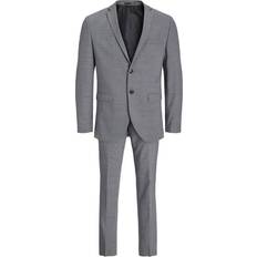 42 - Herr Kostymer Jack & Jones Solaris Super Slim Fit Suit - Grey/Light Grey Melange