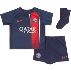 Ligue 1 Fotbollställ Nike Paris Saint Germain Infants Home Dri Fit Kit 2023-24