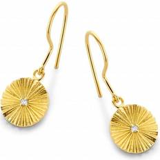 Spirit Icons Drop Earrings - Gold/Diamonds