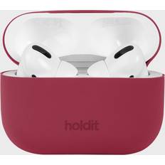 Holdit Silicone Case AirPods Pro 1&2 Hörlurarsfodral Red Velvet