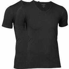 Herr - Svarta - Viskos T-shirts JBS V Neck T-shirt 2-pack - Black